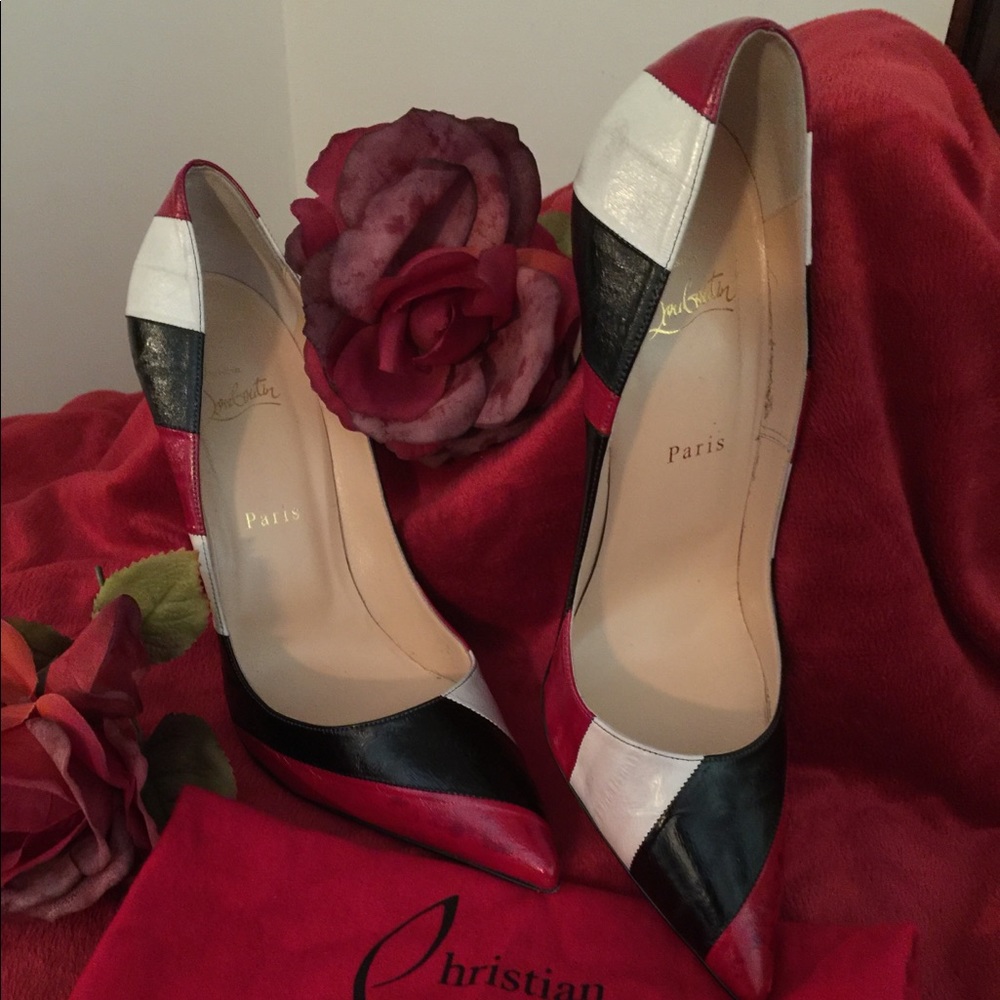 Louboutin So Kate eelskin pumps